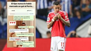 A mensagem premonitória da mulher de Di María: «O tipo que nunca marcou ao FC Porto...»