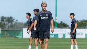 Hjulmand a abrir foi testado no onze do Sporting