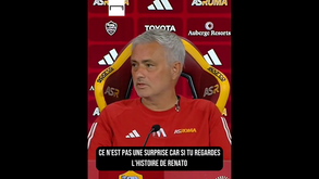 Mourinho e a ausência de Renato Sanches por lesão: «É a história dele nos últimos dois anos...»