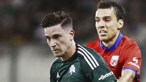 À atenção do Sp. Braga: Panathinaikos de onze renovado vence Volos por 3-0