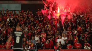 Adepto do Benfica levado pela polícia 