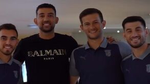 Hassan visitou comitiva do Sp. Braga em Atenas