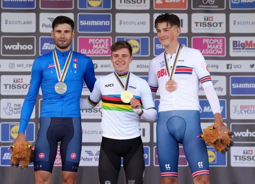 Campeonato Mundial de Glasgow: Resultados do Contrarrelógio Masculino com  show de Evenepoel em Stirling