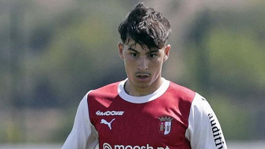 Rodrigo Gomes com a camisola do Sp. Braga