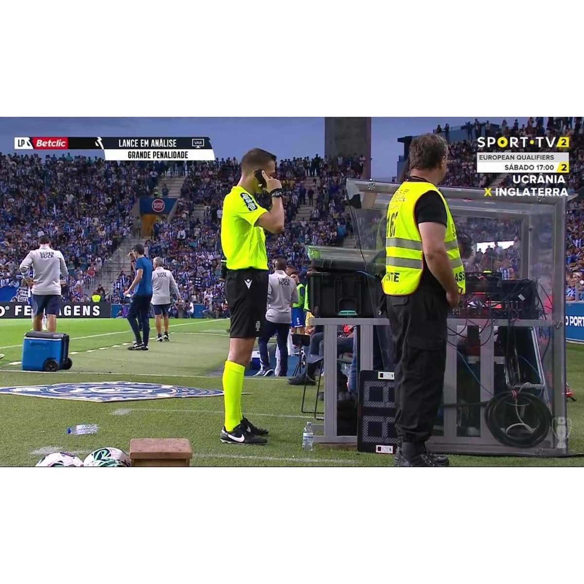 VAR no Dragão esteve 14 minutos sem energia e reserva estava