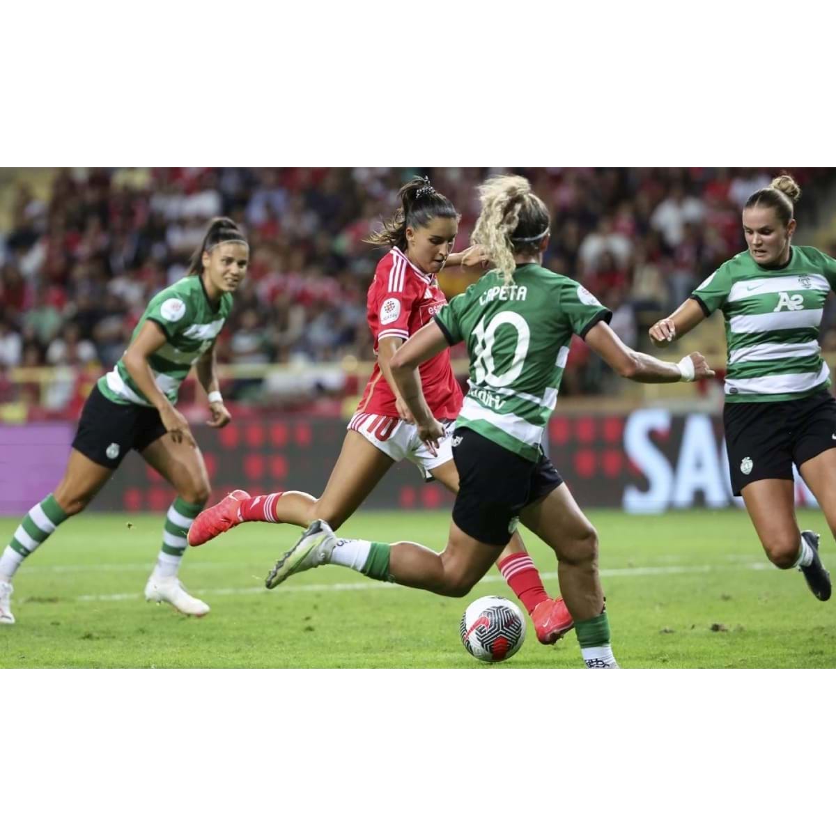 Benfica no feminino. Ainda agora chegou e já bate recordes