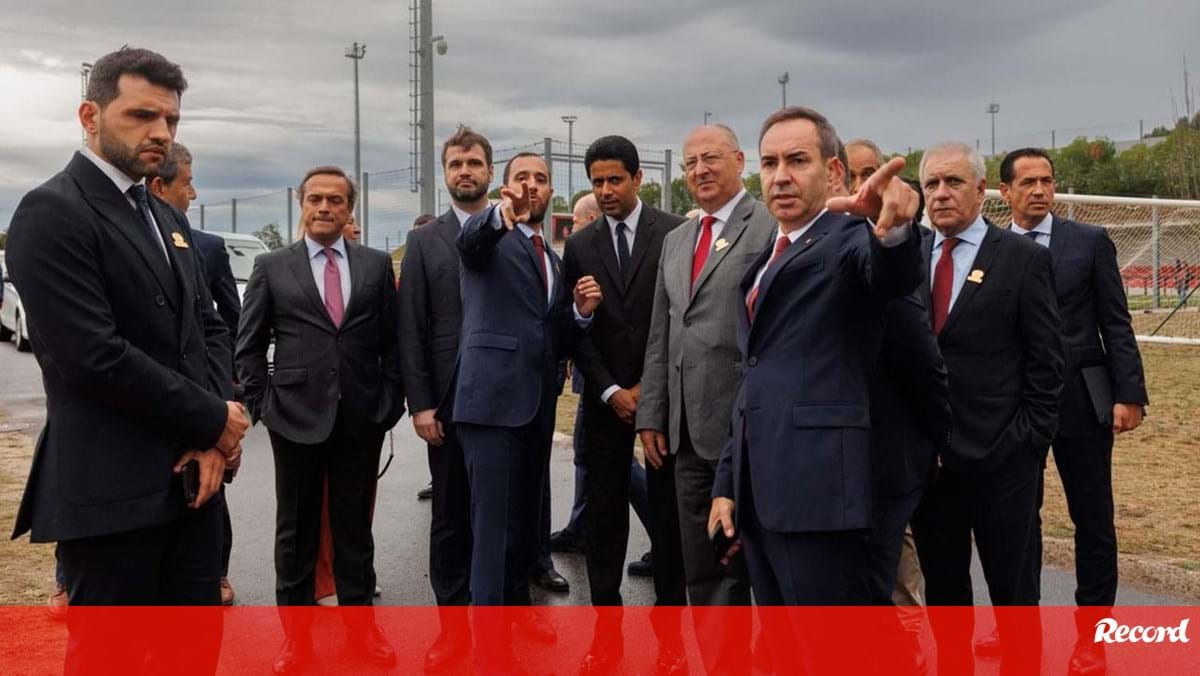 Inauguration of the Second Phase of the Sports City of Sp. Braga with Attendance of Nasser Al-Khelaïfi, Fernando Gomes, and Jorge Mendes