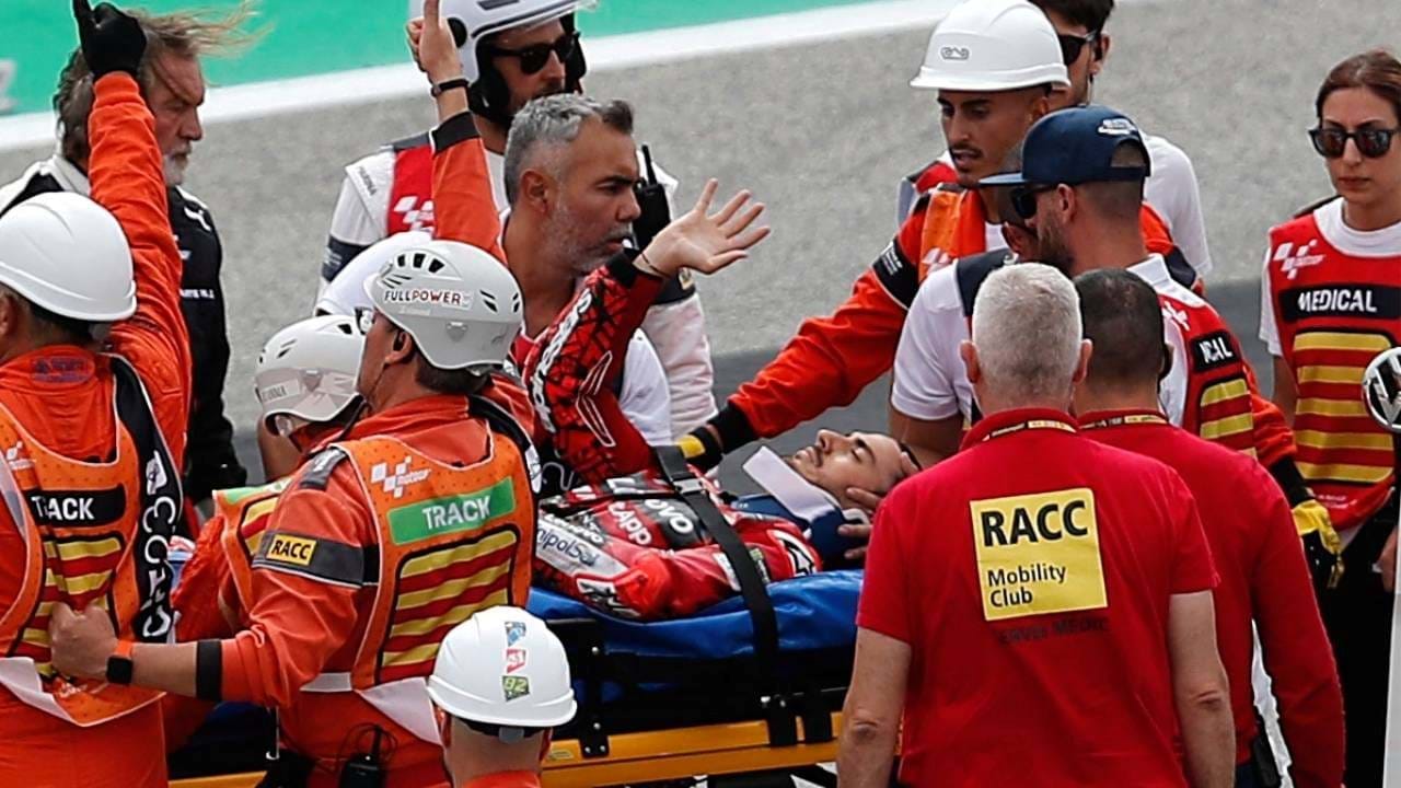 MotoGP: acidente aparatoso e caos no arranque do GP Catalunha - SIC Notícias