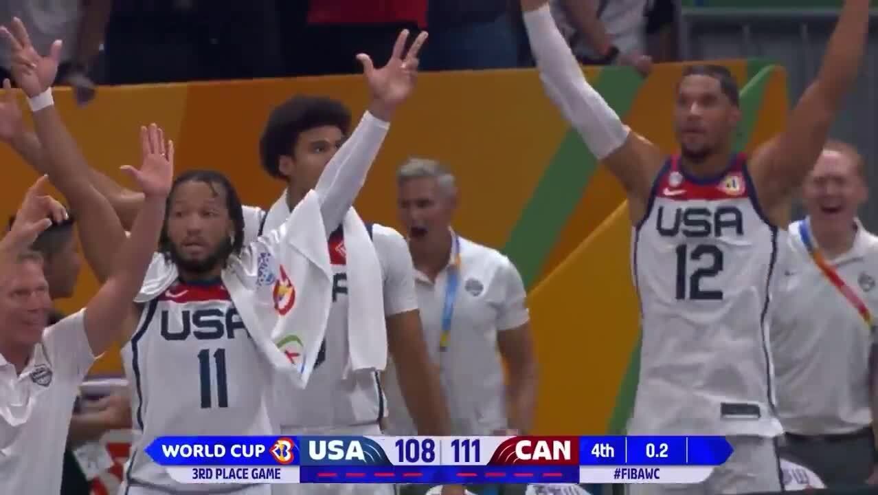 Canadá vence Estados Unidos e fatura primeira medalha no Mundial de Basquete