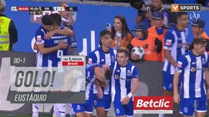 O golo salvador de Eustáquio que valeu a vitória ao FC Porto