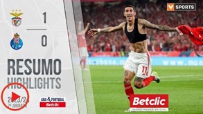 O resumo do Benfica-FC Porto: golos, casos e outros lances
