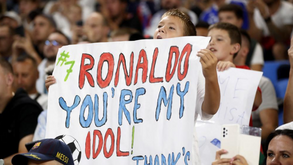 Multidão para ver Cristiano Ronaldo