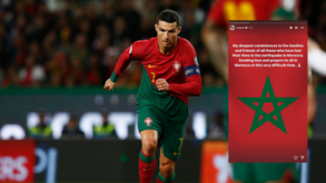 Cristiano Ronaldo envia mensagem às vítimas do sismo em Marrocos