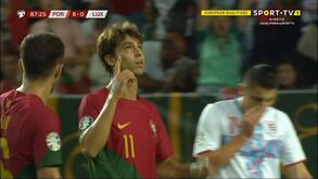 Assim foi o golão de João Félix frente ao Luxemburgo