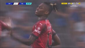 O golo de Rafael Leão no dérbi de Milão