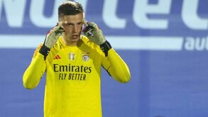 Trubin e a estreia pelo Benfica: «Estava muito preocupado antes do jogo...»