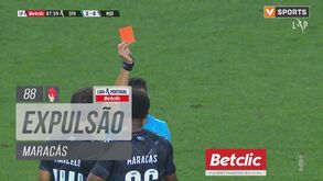 O lance que valeu a expulsão a Maracás no Sporting-Moreirense
