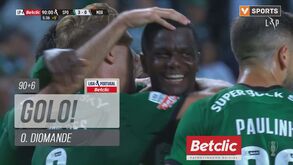 O golo de Diomande que fechou a vitória do Sporting