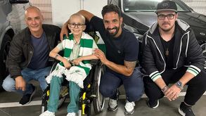 Leões proporcionaram momento inesquecível a Santi no final do Sporting-Moreirense