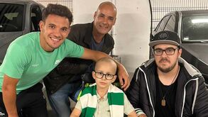 A noite de sonho de Santiago em Alvalade com Pote e... Cristiano Ronaldo