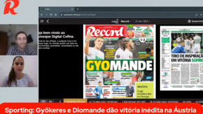 Manhã Record: Vitória do Sporting na Áustria, confiança de Trubin no Benfica e caso de doping de Cavinato