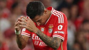 Contusão afasta Di María do jogo em Portimão