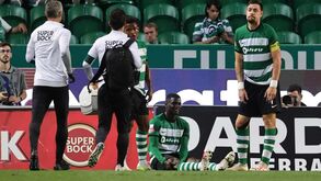 Diomande saiu lesionado nos descontos do Sporting-Rio Ave