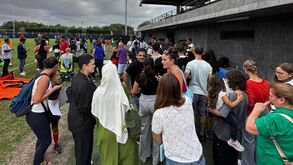 Comunidade portuguesa de Perpignan assiste em festa ao treino da Seleção Nacional