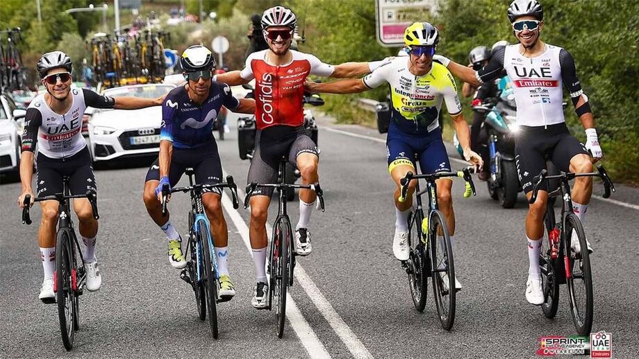 Portugueses unidos na última etapa da Vuelta'2023