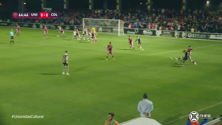 Ekaitz Jiménez decidiu o encontro entre o Unionistas de Salamanca e o Leonesa com este 'remate'
