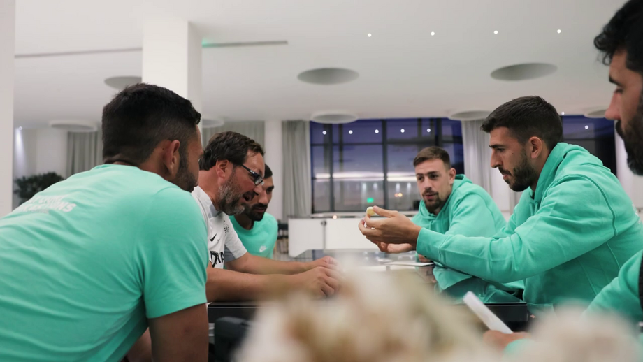 Leões mostram imagens da viagem a Braga