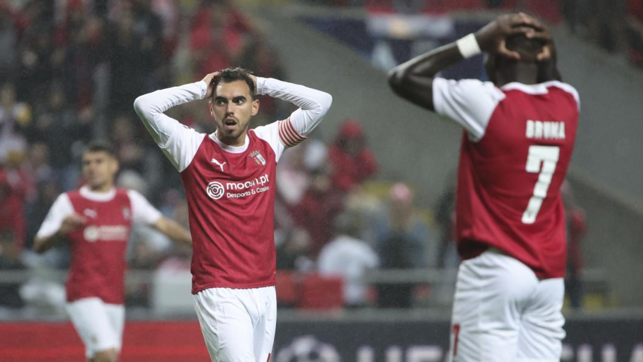 Bracarenses ainda sonharam, mas saíram derrotados na receção ao campeão italiano
