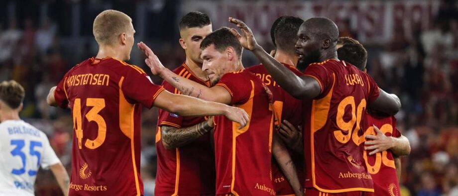 Roma-Empoli, 7-0: primeira veio à moda antiga