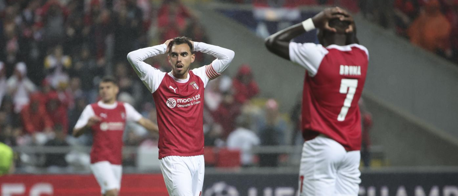 A crónica do Sp. Braga-Nápoles, 1-2: É triste perder assim após tanto trabalho