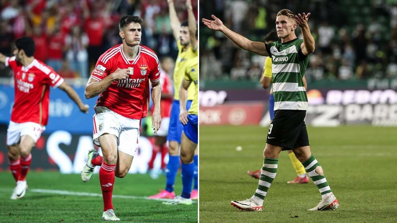 Viktor Gyökeres, de 25 anos, e António Silva, de 19, são dois dos principais ativos de leões e águias 