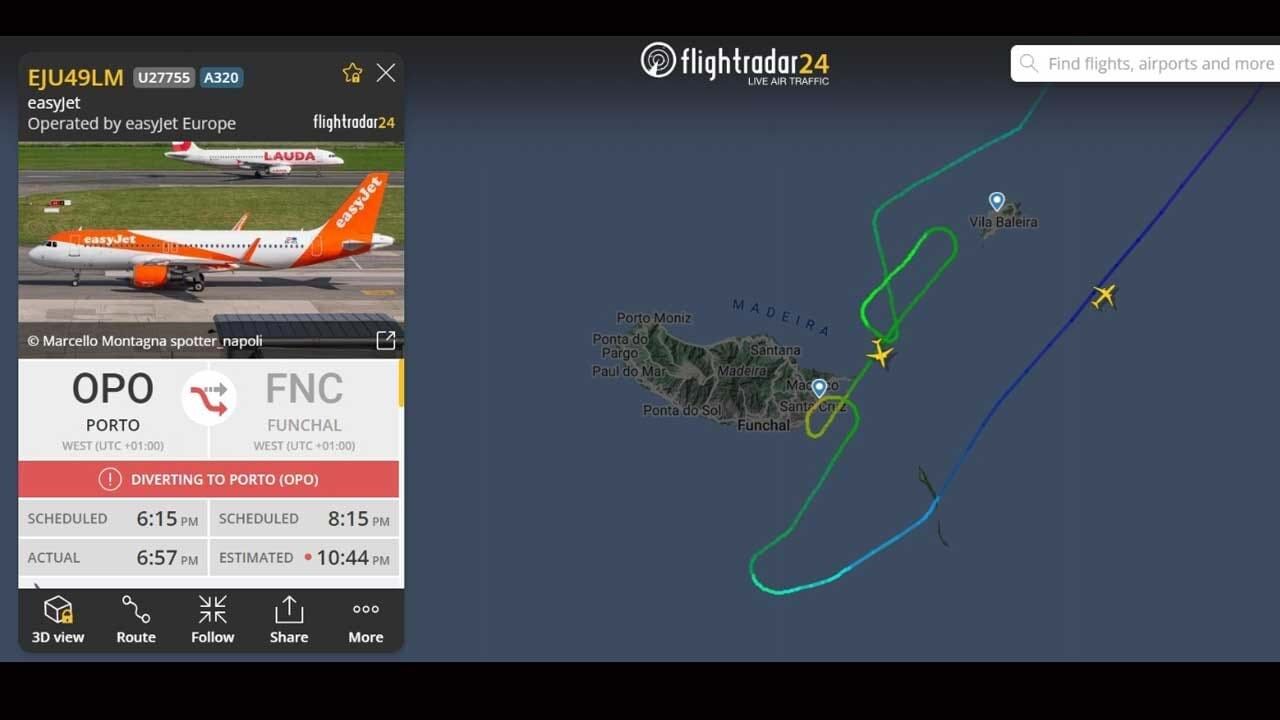 Minhotos não conseguiram aterrar na Madeira e voltaram ao Porto