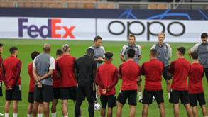 Benfica já realizou treino de adaptação em Milão