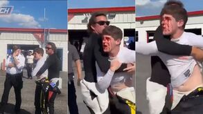 Inacreditável: pilotos de NASCAR pegaram-se e um deles acabou com a cara ensanguentada