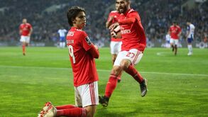 Remate na área, festejo de joelhos em frente dos adeptos do FC Porto e puxado por Rafa: quando João Félix marcou no Dragão