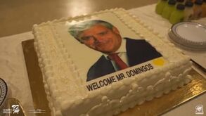 Domingos Soares de Oliveira apresentado no Al Ittihad... com direito a bolo