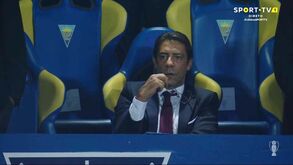A expressão de Rui Costa logo após o apito final no Estoril-Benfica