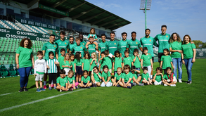 Treino do Rio Ave teve a presença de crianças