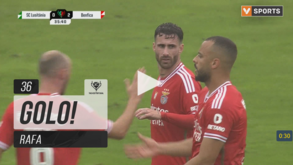 O segundo golo do Benfica em casa do Lusitânia: açorianos pediram fora de jogo