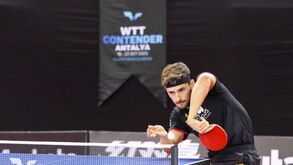 Trio português eliminado do WTT Contender de Antalya
