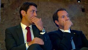 Rui Costa e Frederico Varandas lado a lado e à conversa durante uma entrega de prémios