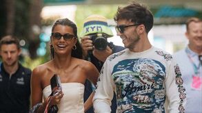 Kika Cerqueira Gomes a dar força a Pierre Gasly