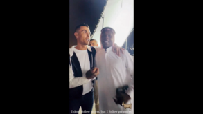Lutador de MMA surpreendido ao encontrar Cristiano Ronaldo: «Não tinha ideia que eras tão alto!»