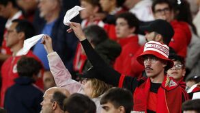 Mais lenços brancos e assobios na Luz após o empate do Benfica com o Casa Pia