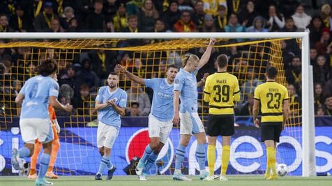 City bate Young Boys com dois de Haaland e PSG derrota o Milan na Champions