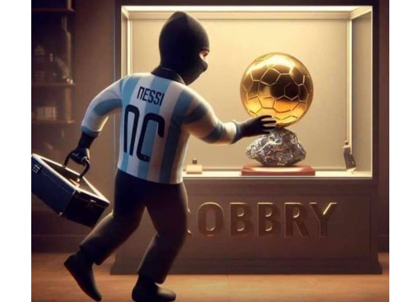 Cristiano Ronaldo posta emoji em publicação e ironiza Bola de Ouro de Messi